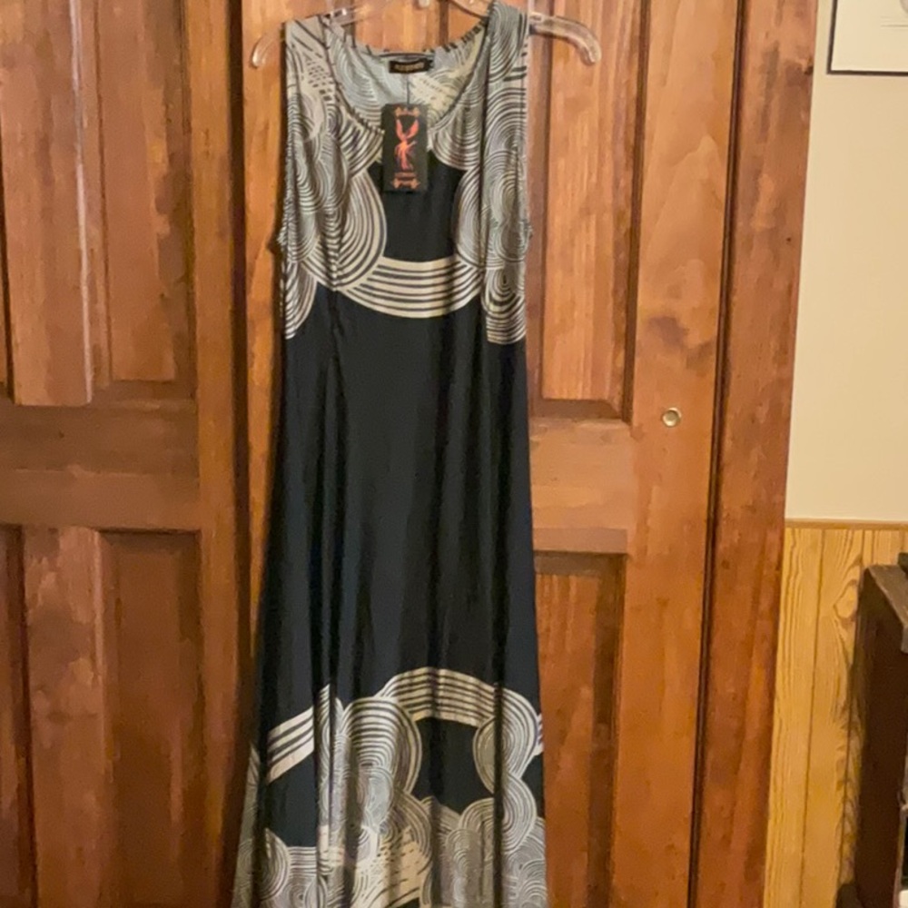 Reborn Black and Gray Patterned Dress